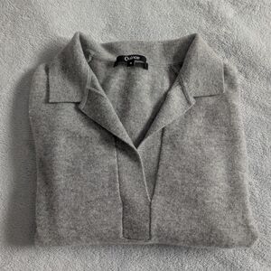 Quince Mongolian Cashmere Polo sweater